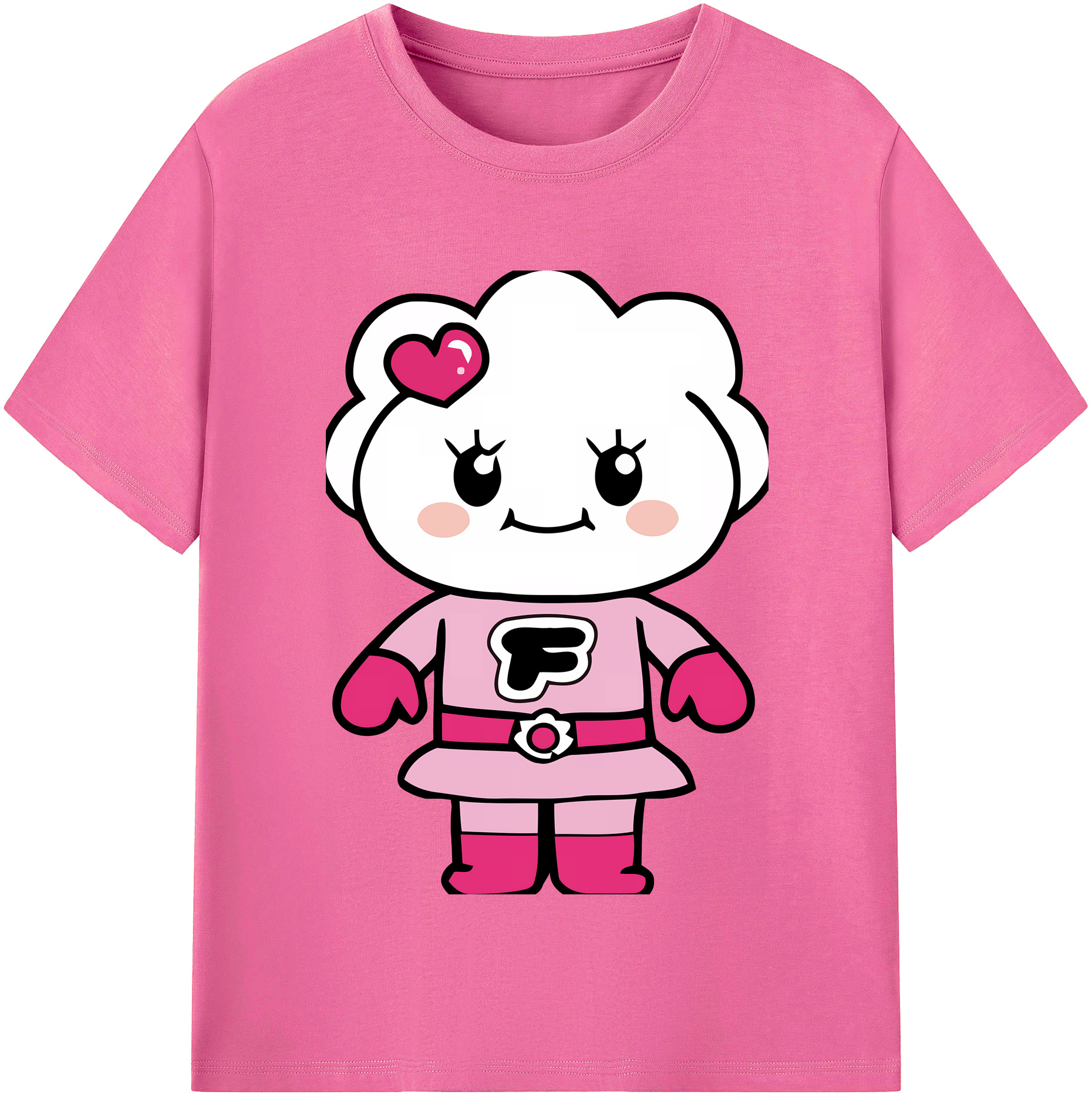 （画像用） アンパンマン Anpanman レディースカジュアルプリントTシャツ（綿100％）